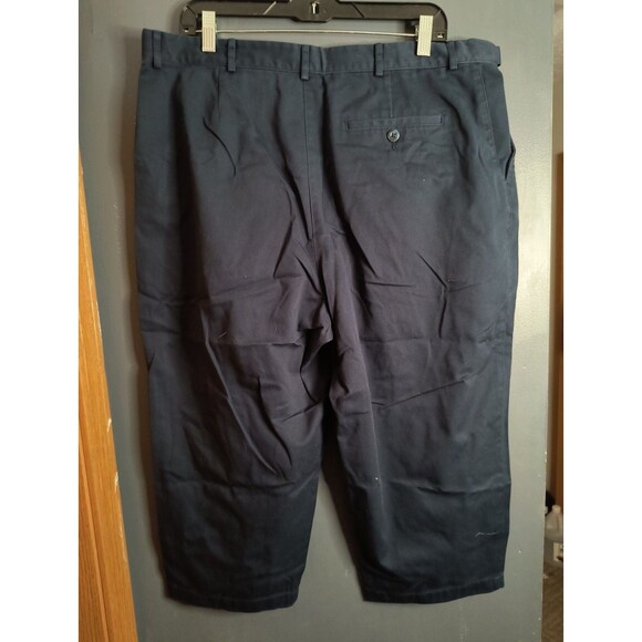 LL BEAN WOMEN'S 18 Petite Blue CROP PANTS REGULAR 100% COTTON - Picture 2 of 5